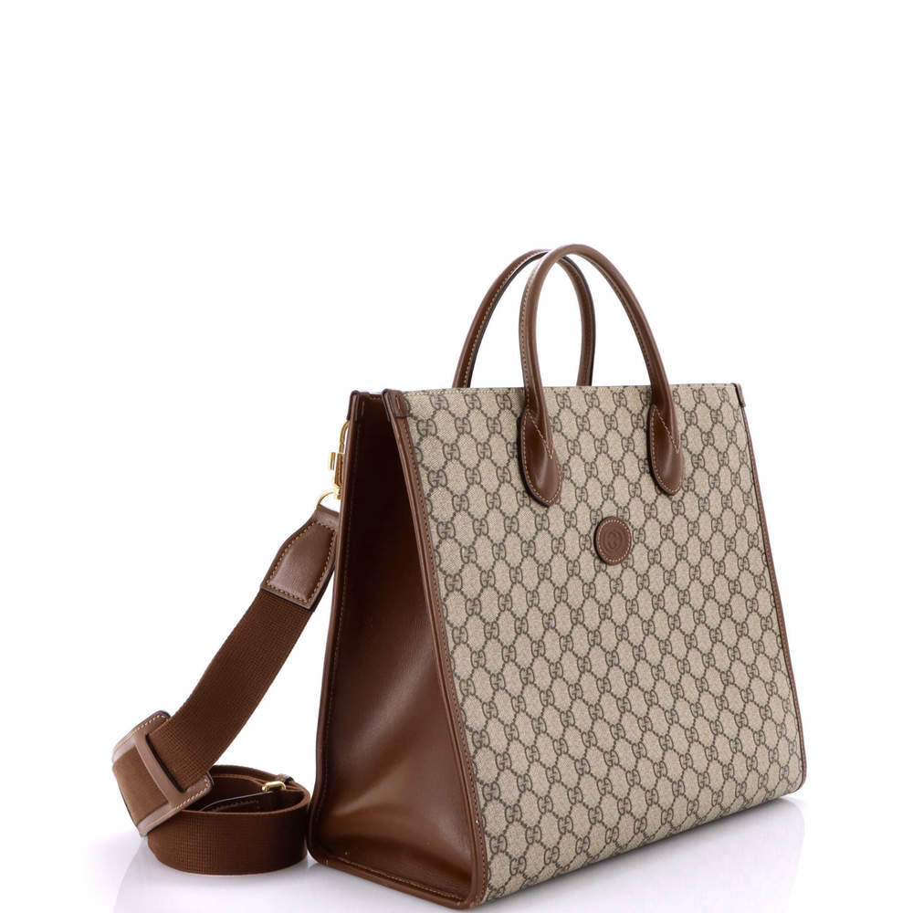 Gucci Medium Structured Top Handle Open Tote Gg C… - image 2